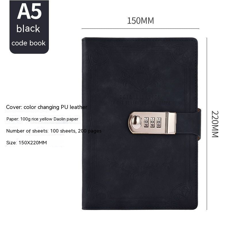 Retro Codebook Journal With Lock