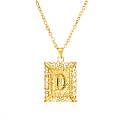 Initial Letter Necklace For Women Gold/silver Color/Jewelry gift