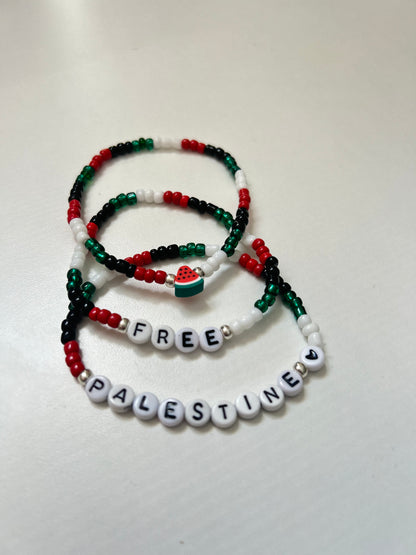 Palestine beaded bracelet