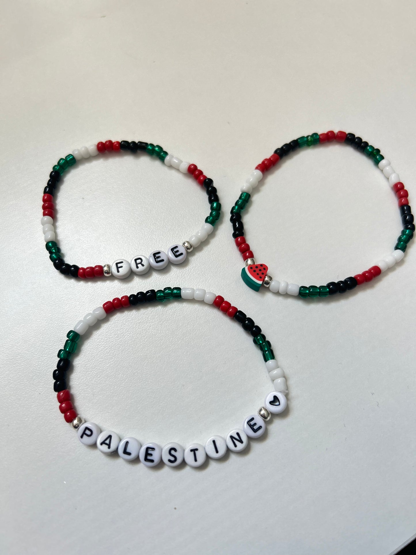 Palestine beaded bracelet