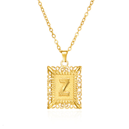 Initial Letter Necklace For Women Gold/silver Color/Jewelry gift