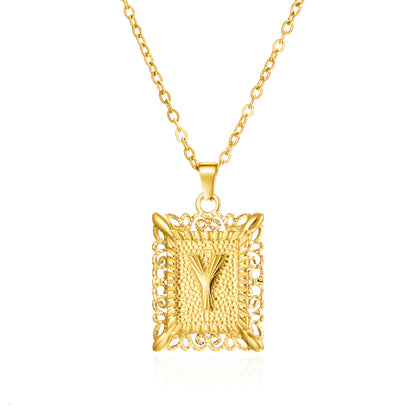 Initial Letter Necklace For Women Gold/silver Color/Jewelry gift